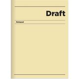 Keskin 17X24 Düz Hafif Kağıt Sert Kapak Ciltli Draft Defter - Sarı
