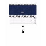 Keskin 2022 Haftalık Spiralli Masa Takvimi (5 Adet) 12X33.5 cm (Aj-65) Orta Boy