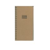 Keskin 2026 Haftalık Kraft Cep Ajandası, 8x16 cm