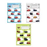 Keskin 220130-33 Cars 3 Yaprak Ders Programlı Okul Etiketi