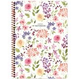 Keskin 385311 Çiçek A4 Karton Kapak Spiralli 80 Yaprak Çizgili Defter