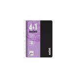 Keskin A4 4+1 X 25=125 Yp.ayraçlı Pp Kapak Asist Defter