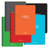 Keskin A4 60 Yp. Çizgisiz Free Spiralli Defter - 6'lı Set