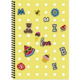 Keskin A4 Kareli Pp Kapak Fun Defter - Sarı - Spiralli Defter