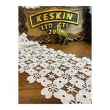 KESKİN AKSESUAR 3D ÇİÇEK DESENLİ GÜPÜR DANTEL ŞERİT 1 METRE GÖNDERİLİCEKTİR