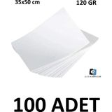 Keskin Color 100 Adet Dokusuz Schoeller 35 x 50 cm 120 gr Beyaz Resim Kağıdı