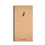 Keskin Color 10x19 cm Sert Kapak La Plume Viking 80 Yaprak Düz Borazan Spiralli Defter