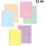 Keskin Color 12 Adet A4 Pastel Show Spiralli 72 Yaprak Kareli Renkli Defter