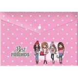 Keskin Color 120770-99 Best Friends A4 Plastik Çıtçıtlı Dosya