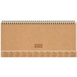 Keskin Color 12X33,5 Haftalık Kraft Masa Ajandası Spiralli 12 Parça Kahverengi Renk