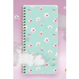 Keskin Color 13x21 cm Çizgisiz 96 Yaprak Sert Karton Kapak 60 gr Beyaz Kağıt Telli Defter