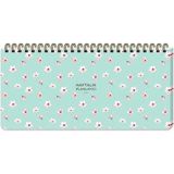 Keskin Color 13x27 Su Yeşili Haftalık Spiralli Planner