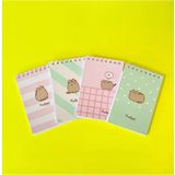 Keskin Color 140100-10 Pusheen Spiralli A7 Küçük Boy 42 Yaprak Çizgili 48'li Not Defteri