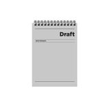 Keskin Color 140541-99 Spiralli A5 80 Yaprak Çizgili Kağıt Karton Kapak Draft 6'lı Not Defteri