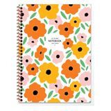 Keskin Color 16.5x22.5 cm 80 Yaprak Düz PP Kapak La Plume Flowers Spiralli Defter