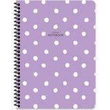 Keskin Color 16,5X22,5 cm 80 Yaprak 2 Kareli + 2 Çizgili Plastik Kapak Spiralli Puantiye Defter