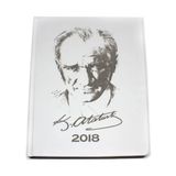 Keskin Color 17x24 Atatürk Beyaz Ciltli Ajanda