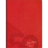 Keskin Color 1966 19X25 80 Yp Kareli Pp. Spiralli Kırmızı Since Defter