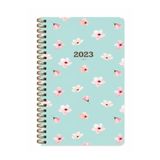 KESKİN COLOR 2023 8x16 cm Haftalık Cep Ajandası, Spiralli, Su Yeşili KC35
