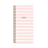KESKİN COLOR 2023 8x16 cm Haftalık Spiralli Cep Ajandası, Pembe 1-830044-99