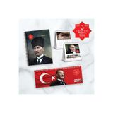 KESKİN COLOR 2023 Atatürk 100. Yıl Seti, Ajanda, Spiralli, Sert Kapak E-830365-99-99