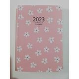 Keskin Color 2023 Pembe Çizgi Karton Kapak 8x12 cm Haftalık Cep Ajandası