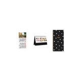KESKİN COLOR 2023 Takvim ve Ajanda Çiçek Üçlü Set, 17,5x20 cm, Spiral