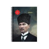 KESKİN COLOR 2023 Yılı Günlük Spiralli Ajanda, Atatürk Başkomutan, 17x24 cm 3704563308029