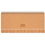 Keskin Color 2024 Haftalık Masa Ajandası Kraft Kapak 12 x 33.5 cm 56 Yaprak