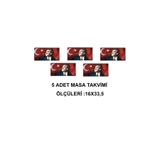 Keskin Color 2025 Haftalık Masa Ajandası, 16x33,5 cm, Atatürk, 5 Adet PRA-11899105-0910