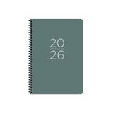 Keskin Color 2026 - 17x24 Spiralli Günlük Ajanda - Yeşil