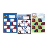 Keskin Color 220130-6 Spiderman Ders Programlı 3'lü Okul Etiketi