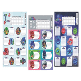 Keskin Color 220130-88 Pj Masks Ders Programlı 3 Yaprak Okul Etiketi