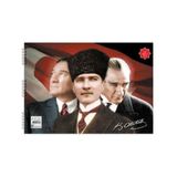 Keskin Color 25x35 cm 15 Yaprak Karton Kapak Atatürk Spiralli Resim Defter