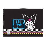 Keskin Color 25x35 cm 15 Yaprak Karton Kapak Kuromi 3 Adet Spiralli Resim Defteri