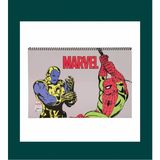 Keskin Color 25X35 cm 15 Yaprak Resim Defteri Üstten Açılmalı Perfore Kopartılabilir Sayfalar Marvel Gri Tek Ebat Orta Boy Spiralli Çizgisiz Resim Defterleri Karton A3 16 Yaprak