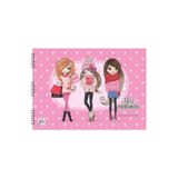 Keskin Color 25x35 cm 15 Yapraklı Spiralli Best Friends Resim Defteri, Renkli 0001967612001