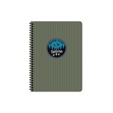 Keskin Color 385640-99 16.5x22.5 cm 80 Yaprak Düz Çizgisiz Spiralli Karton Kapak Outdoor 6'lı Not Defteri