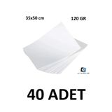 KESKİN COLOR 40 Adet Dokusuz Schoeller Resim Kağıdı 35 X 50 Cm 120 Gr