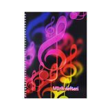 KESKİN COLOR 40 Yaprak A4 Spiralli Karton Kapak Müzik Defteri 290300-99 Kapak Karışık Renk