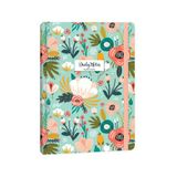 Keskin Color 410260-99 A5 80 Yaprak Çizgili Sert Kapak Ciltli Daily Notes Flowers Yeşil Not Defteri