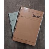 Keskin Color 410521-99 17x24 cm 80 Yaprak Çizgili Hafif Kağıt Sert Karton Kapak Draft 6'lı Not Defteri