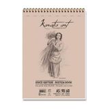 Keskin Color 481001-99 Karatis Art 90 gr A5 60 Yaprak Spiralli Eskiz Blok Defter