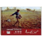 Keskin Color 482004-99 Karatis Art 120 gr A4 50 Yaprak Spiralli Çizim Blok Defter