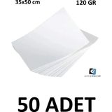 Keskin Color 50 Adet Dokusuz Schoeller 35 x 50 cm 120 gr Beyaz Resim Kağıdı