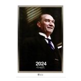 Keskin Color 810520-99 31x43 cm 2024 Atatürk 12 Yaprak Spiralli Duvar Takvimi