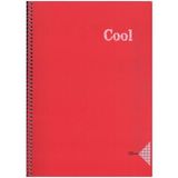 Keskin Color A4 120 Yaprak Kareli Pp Kapak Cool Kırmızı Spiralli Defter
