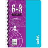 Keskin Color A4 175 Yaprak Ayraçlı Pp Kapak Asist Defter 6+3