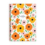 Keskin Color A4 80 Yaprak Çizgili PP Kapak La Plume Flowers Spiralli Defter