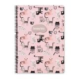 Keskin Color A4 Çizgili Animal Friends Kediler Defter